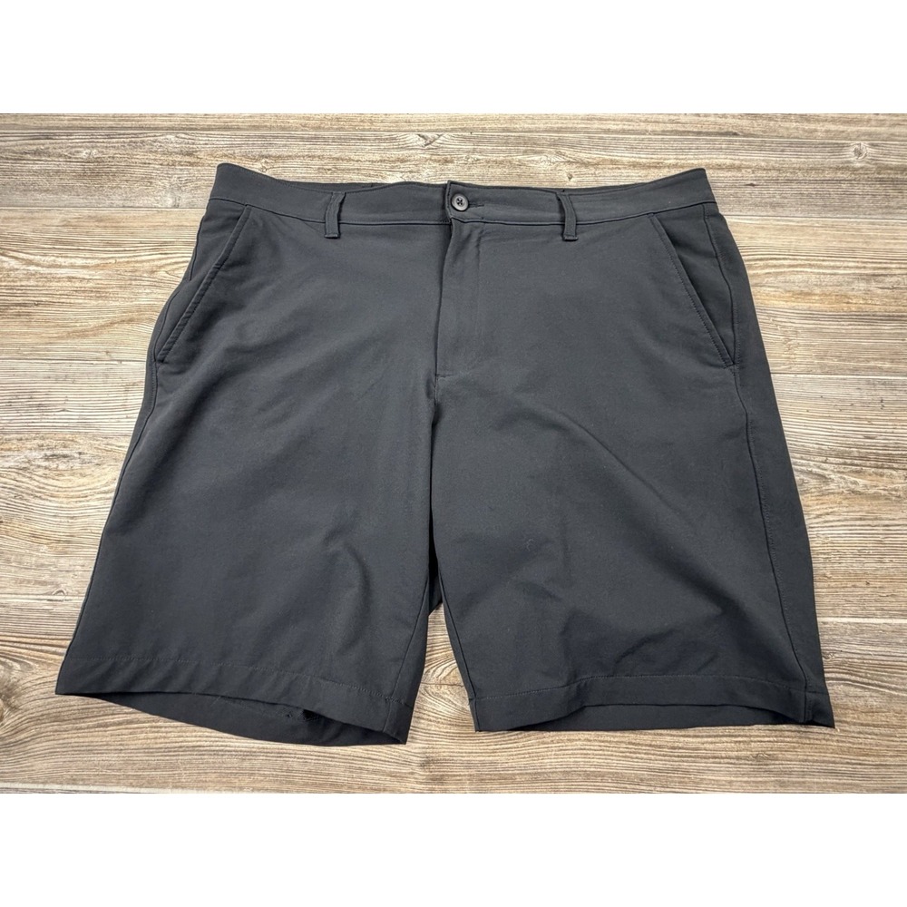 Under Armour Shorts Mens 40/10 Black UA Drive Golf Stretch Casual Athleisure